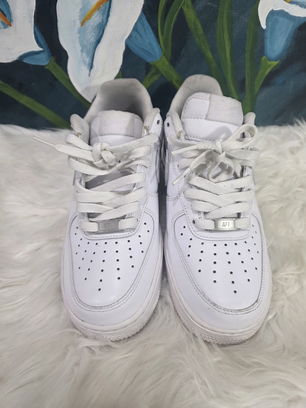 Nike Air Force 1 White Men's Breathable Leather Upper Casual Sneaker DH2926-111